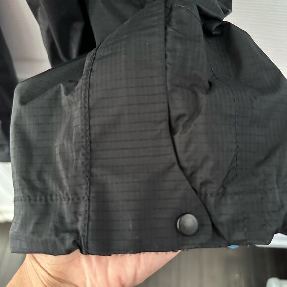 LL Bean Men Black Nylon Pull On Full Breakaway Water Resistant Windbreaker Pants - Picture 7 of 13